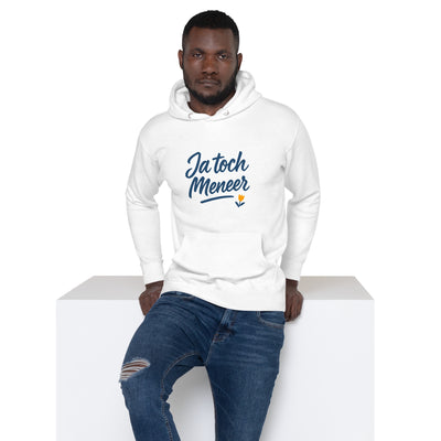 Premium Hoodie - Donkerblauw met tulp bedrukt